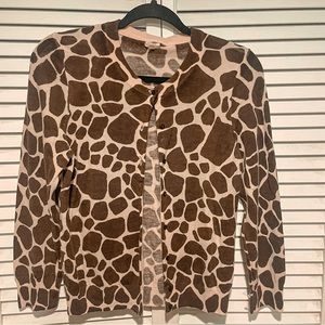 Brown & tan patterned J. Crew Sweater